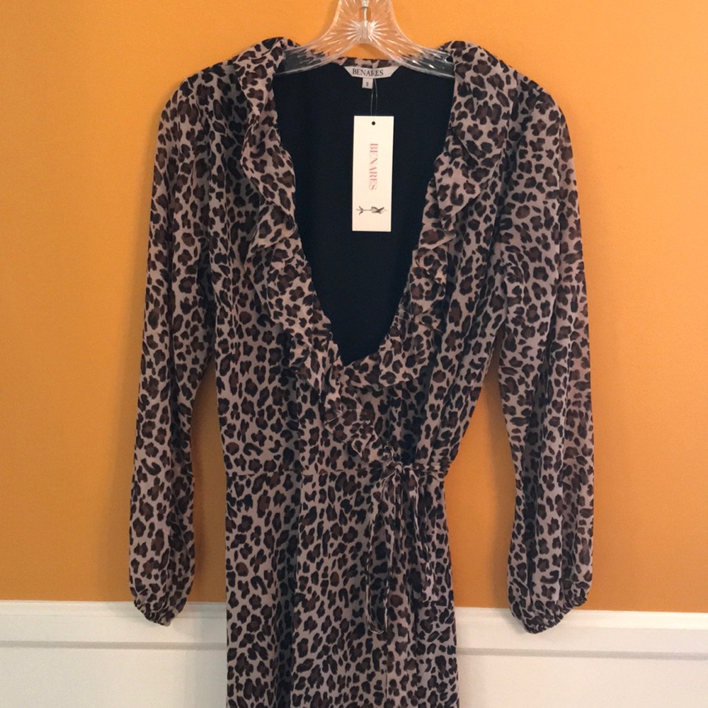 Leopard Wrap Dress by Benares